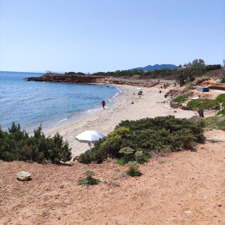 Sunny Apartment 15 Min From Airport And Sea Loútsa Exterior foto